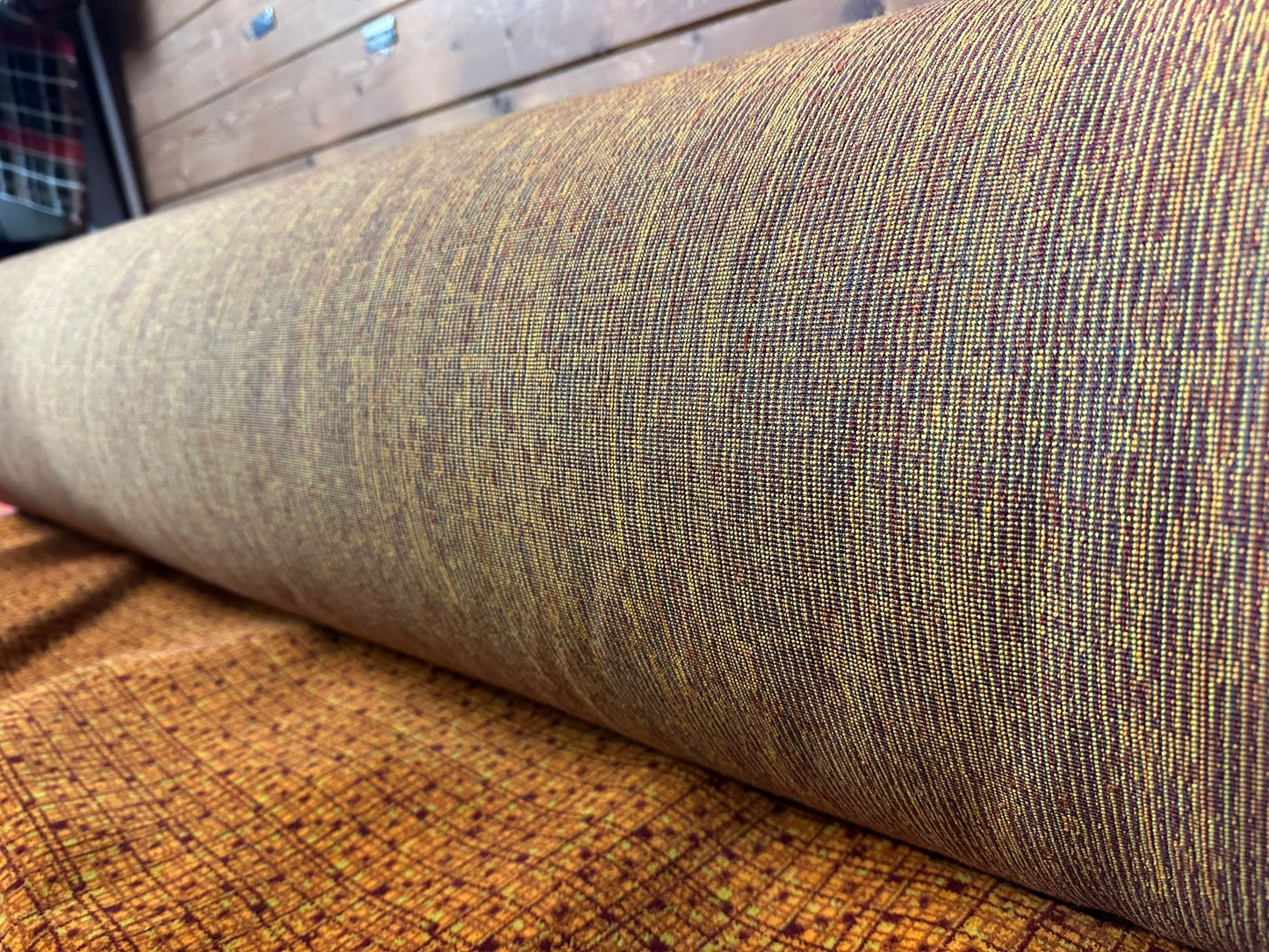 Greater Manchester / SELNEC 1970s Tartan Check Moquette by the metre