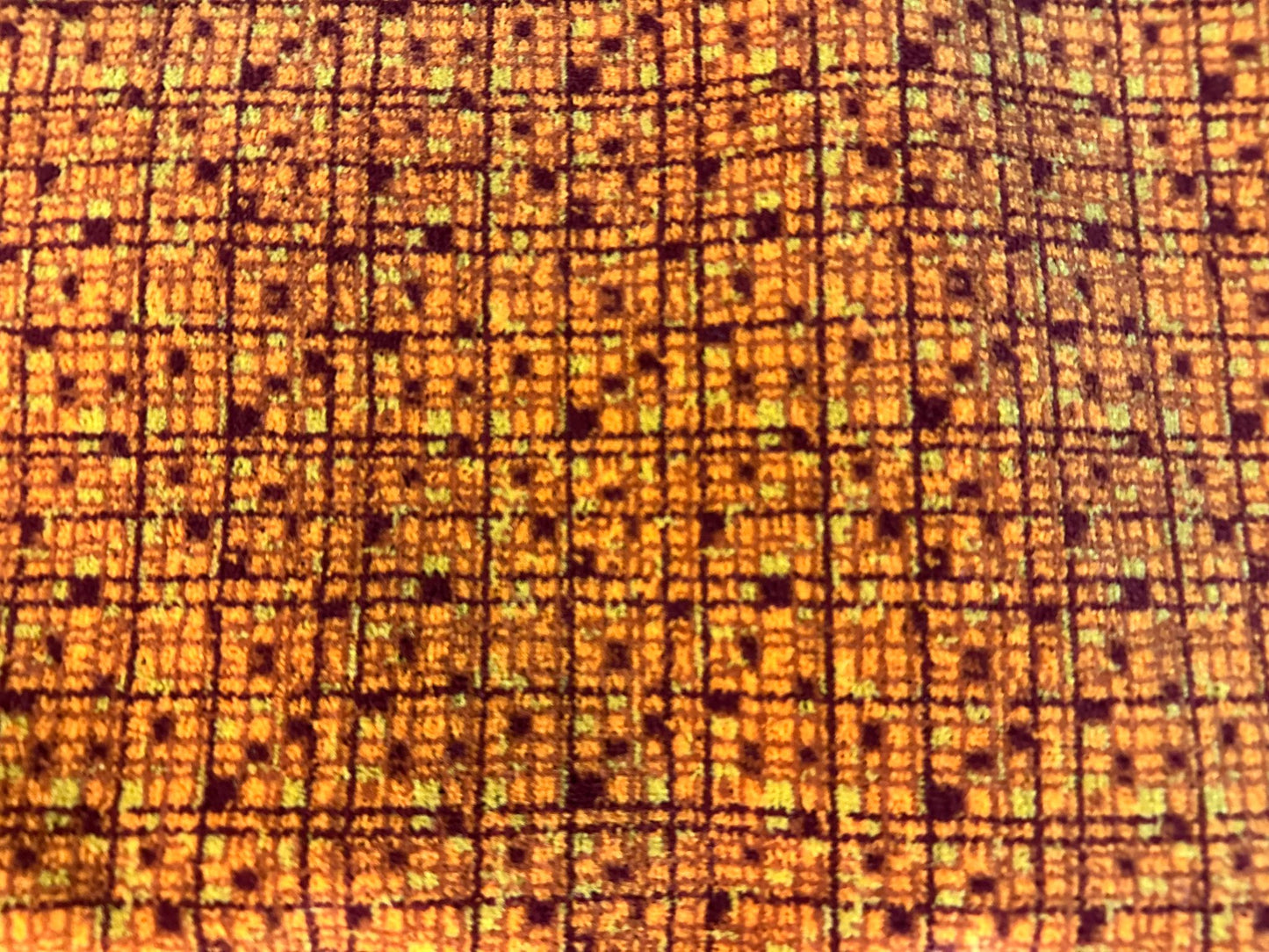 Greater Manchester / SELNEC 1970s Tartan Check Moquette by the metre