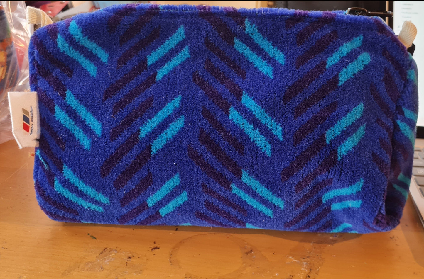 British Rail Blue Blaze Moquette Washbag (blaize blue)