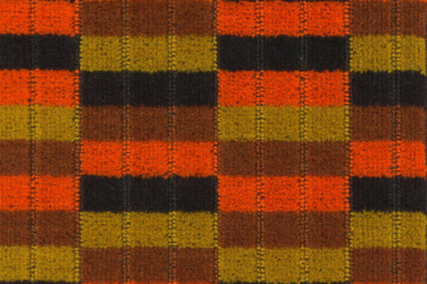 London Transport Bus and Underground (Misha Black) District Line Moquette Fabric sold by the Metre