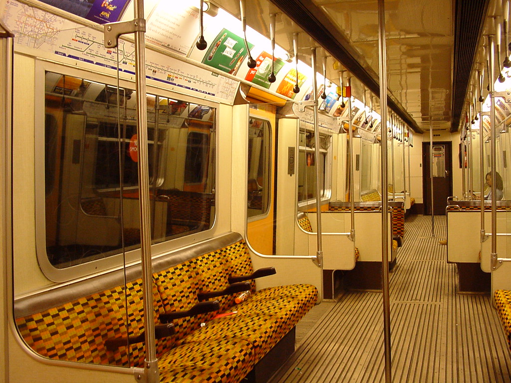 London Transport Bus and Underground (Misha Black) District Line Moquette Fabric sold by the Metre