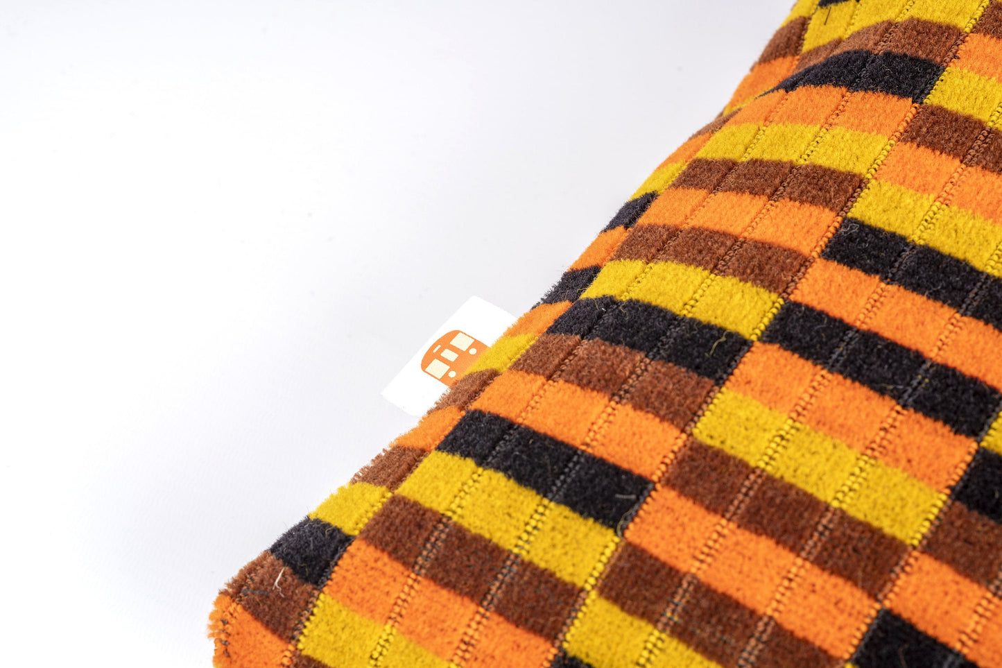 London Underground and London Bus (Misha Black) District Line Moquette Cushion