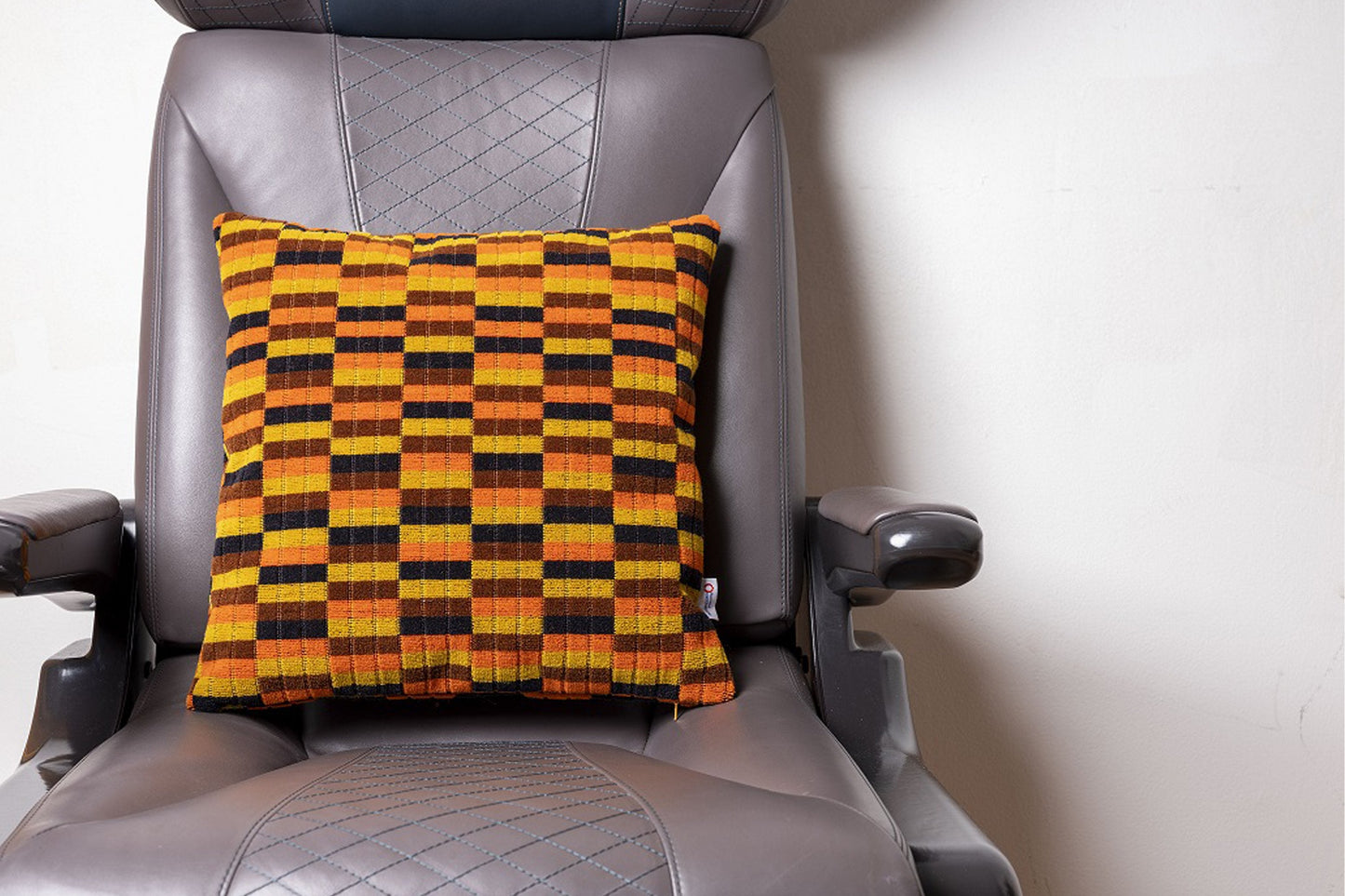 London Underground and London Bus (Misha Black) District Line Moquette Cushion