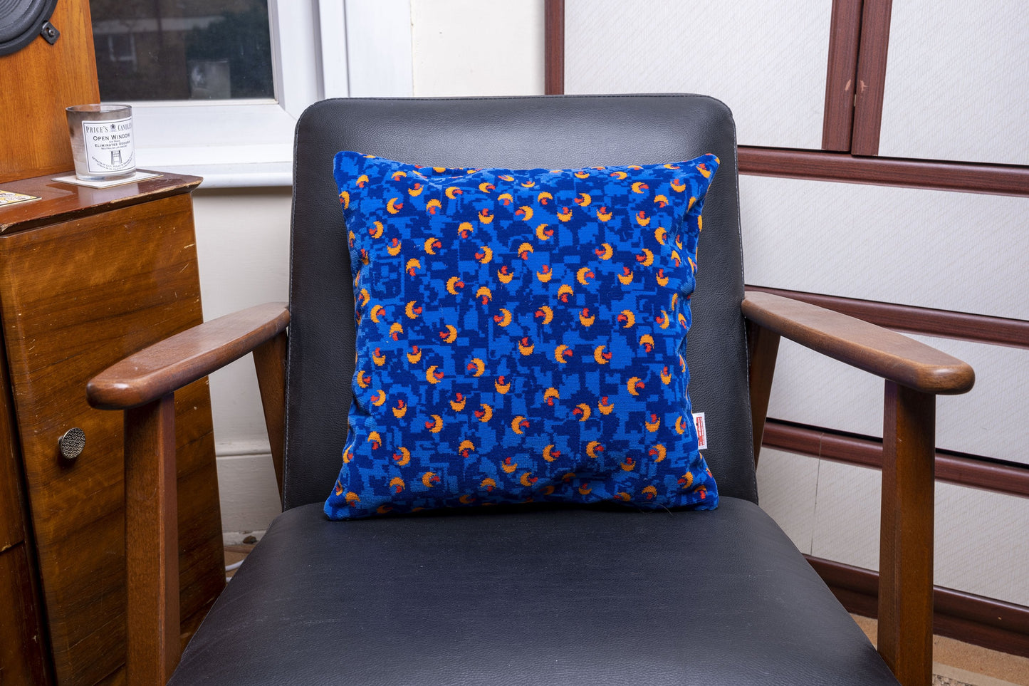 Stagecoach Bus Blue Beachball Moquette Cushion