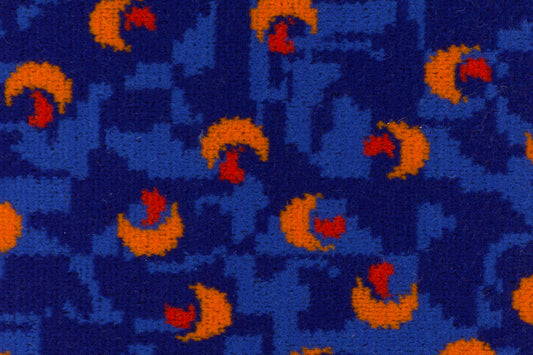 Stagecoach Bus Blue Beachball Moquette Fabric Sold by the Metre