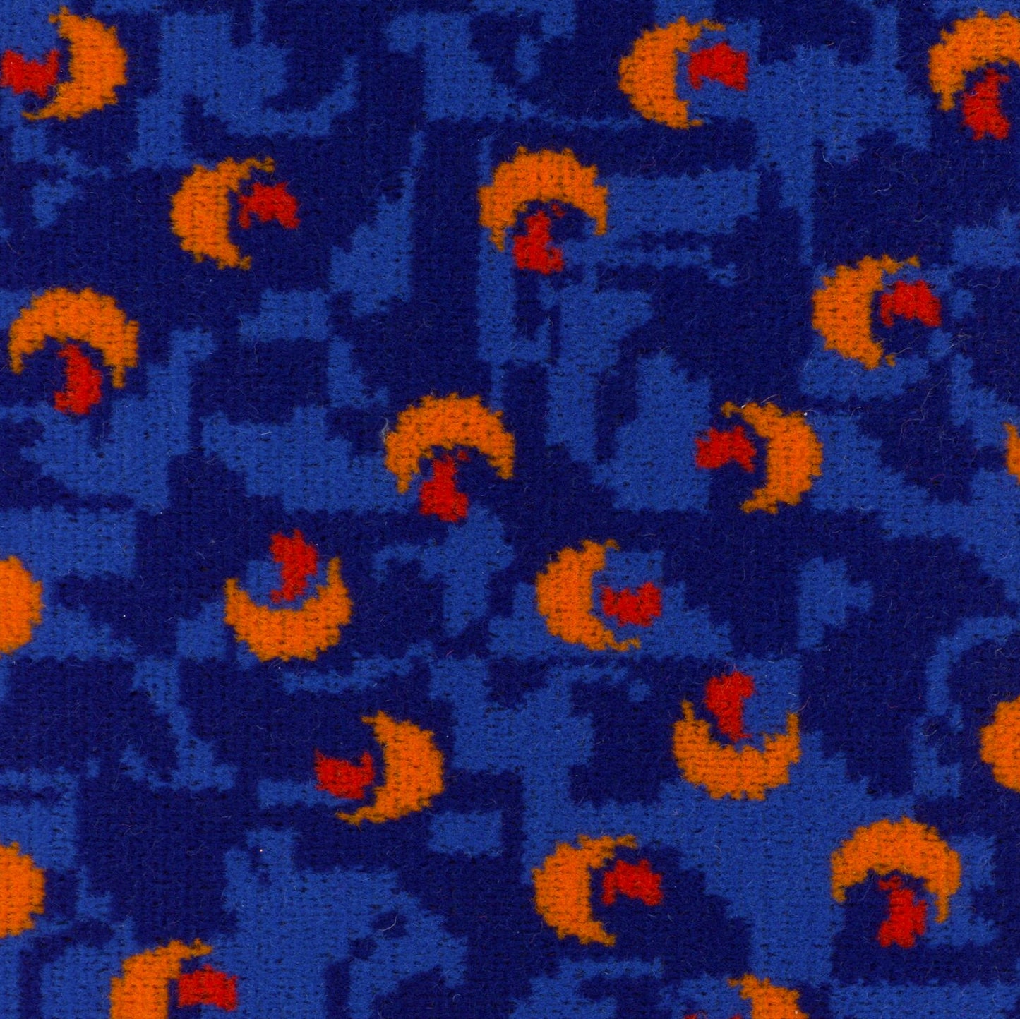 Stagecoach Bus Blue Beachball Moquette Fabric Sold by the Metre