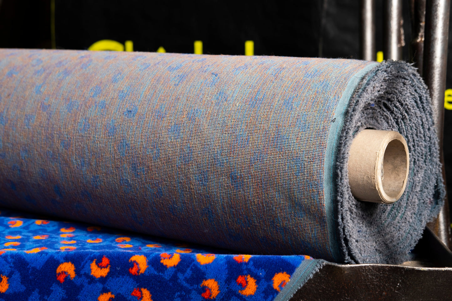Stagecoach Bus Blue Beachball Moquette Fabric Sold by the Metre