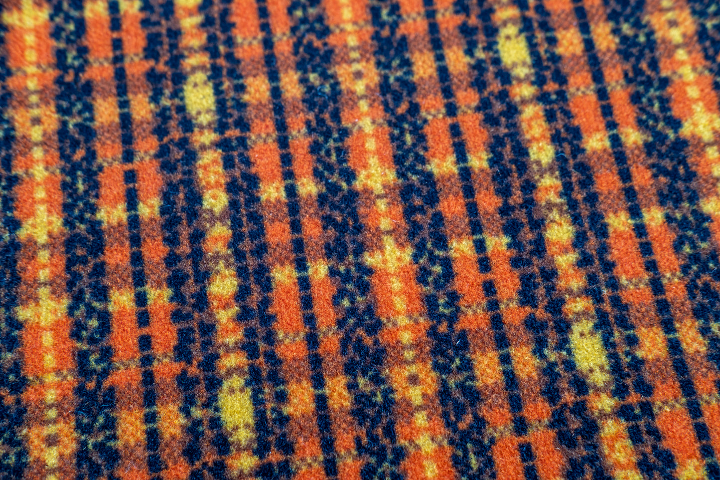 Custom Product using Castle /Autumn Gold Tartan 1980s Bus and Coach Moquette Fabric