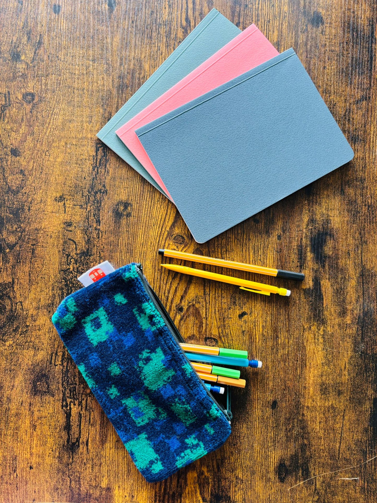 London Underground District Line (Green D78) Moquette Pencil Case