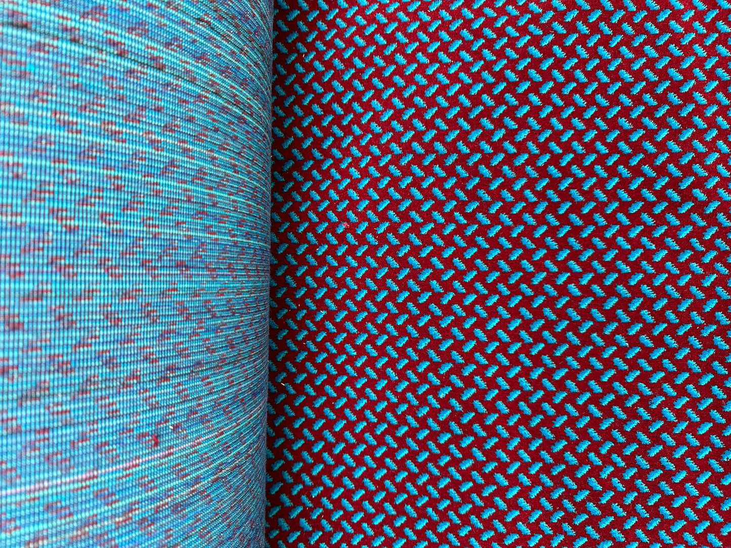 Red and Blue Rail Moquette