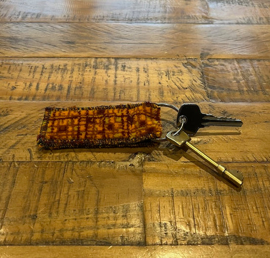 1970s–1980s Manchester Bus Moquette Keyring
