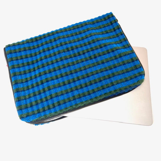 British Rail Bournemouth Blue Moquette Laptop Case