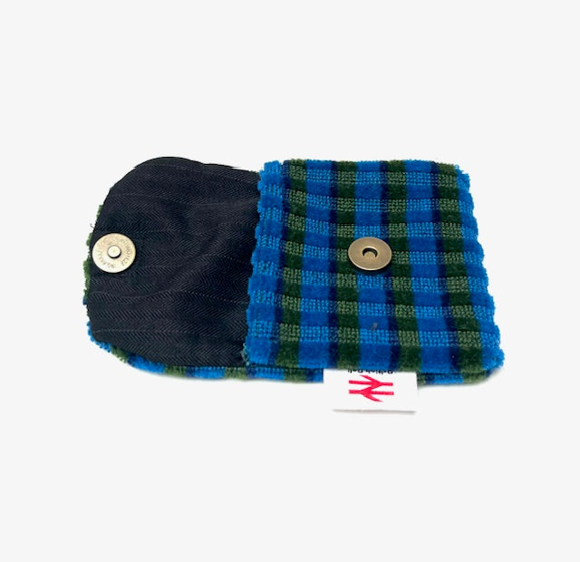British Rail Bournemouth Blue Moquette Purse/Card Holder