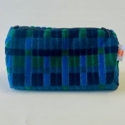 London Underground and London Bus  Victoria Line, Blue Straub Moquette Washbag