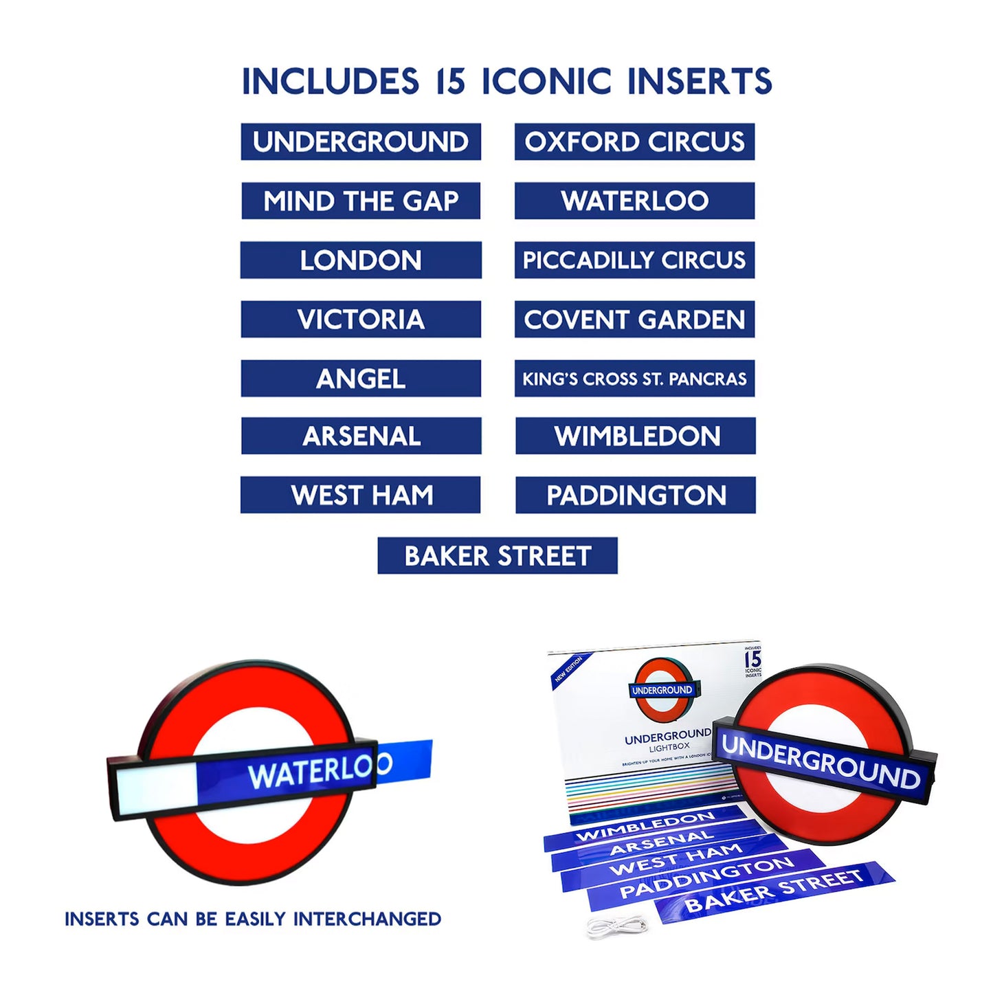 London Underground Lightbox Large