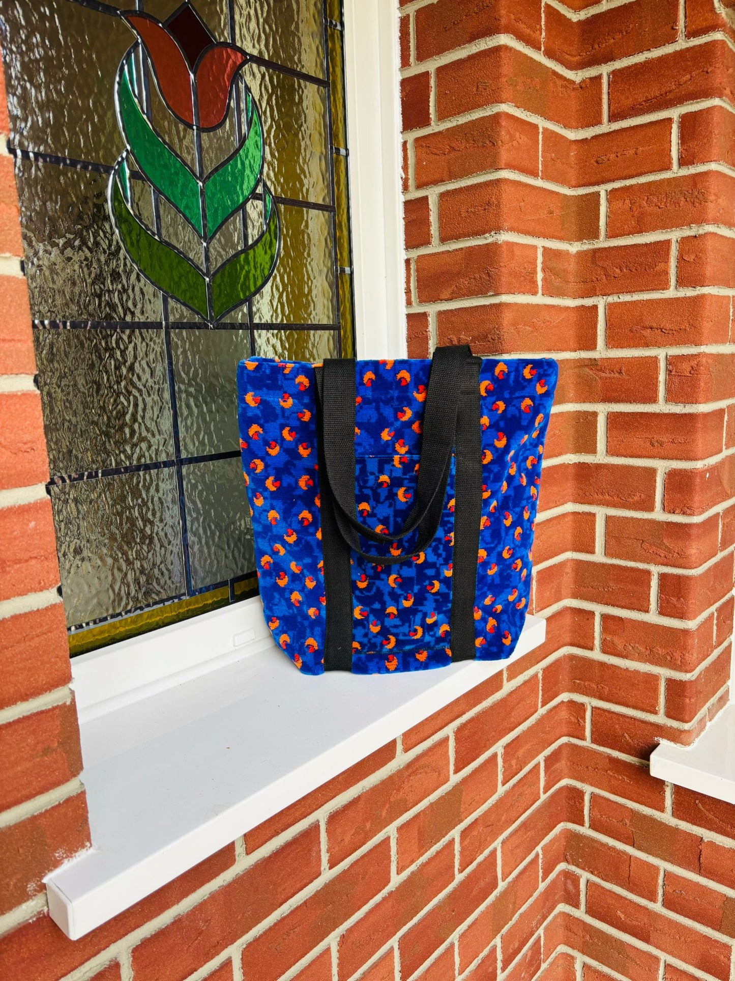 Stagecoach Bus Blue Beachball Moquette Tote Bag