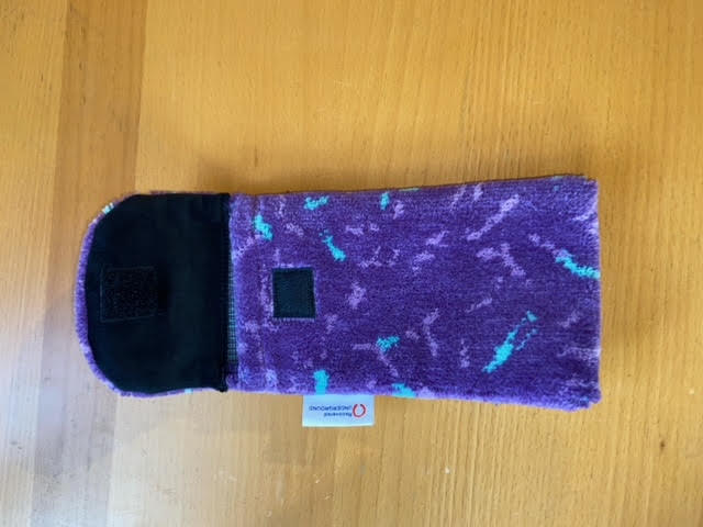 FirstGroup Barbie purple moquette phone and glasses case