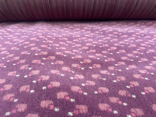 Stage coach East Midland Trains Pink sheep/ham Moquette Fabric Sold by the Metre
