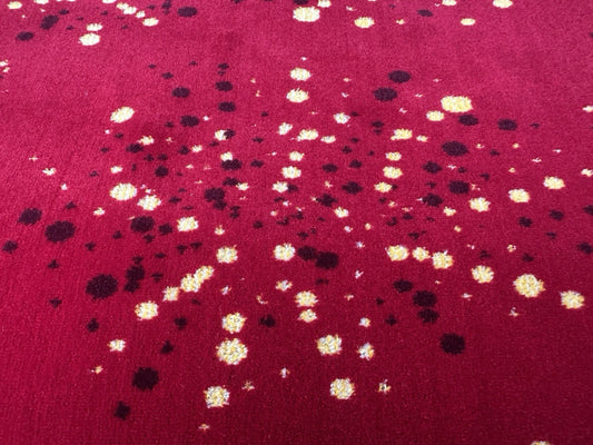 Red Target Bus/Coach Moquette Fabric Sold by the Metre