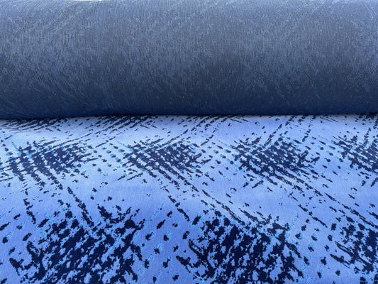 Blue Claw Bus/Coach Moquette Fabric Sold by the Metre