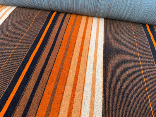 NSE Donkey Stripe 1st Class Moquette Fabric Sold by the Metre