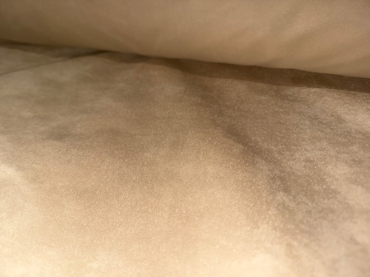 Tan upholstery fabric roll for caravan and campervan refurbishment