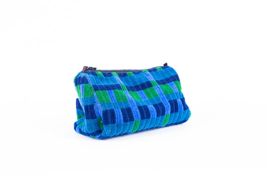 London Underground and London Bus  Victoria Line, Blue Straub Moquette Washbag