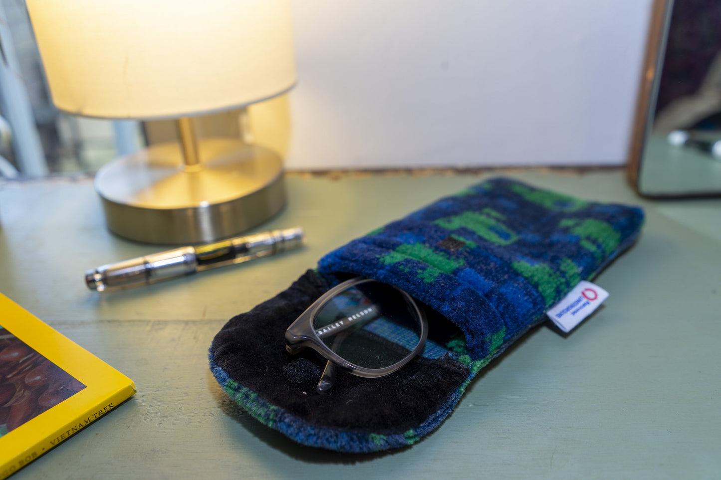 London Underground District Line (Green D78) Moquette Phone/Glasses Case