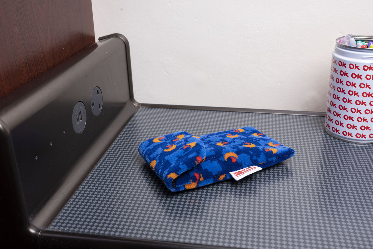 Stagecoach Bus Blue Beachball Moquette Phone & Glasses Case