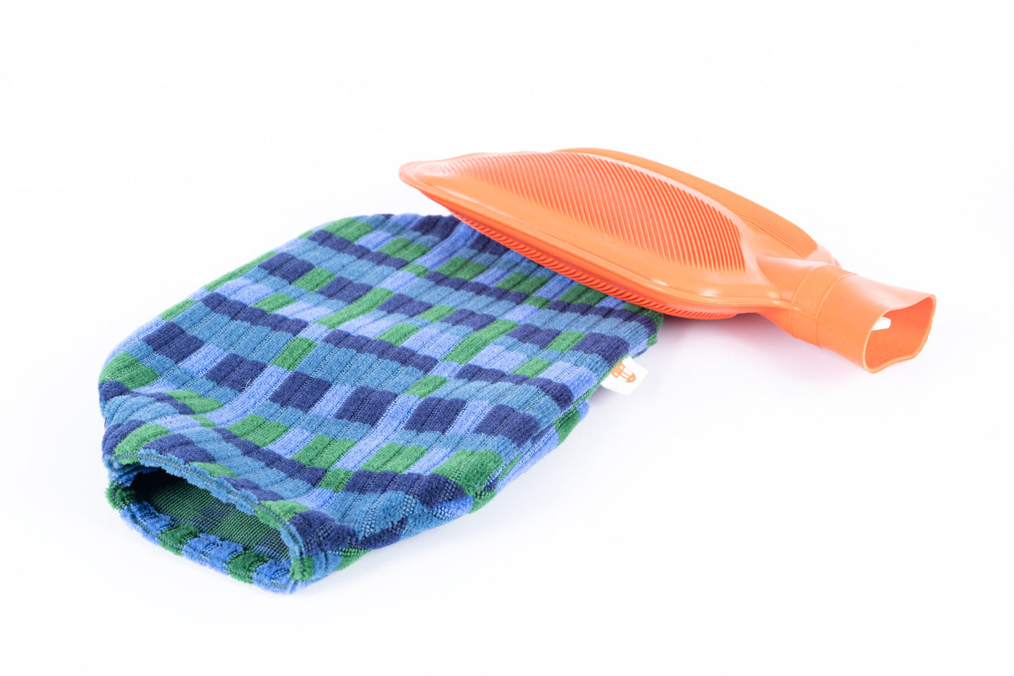 London Underground and London Bus Victoria Line, Blue Straub Moquette Hot Water Bottle Cover