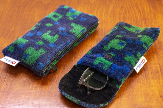 London Underground District Line (Green D78) Moquette Phone/Glasses Case