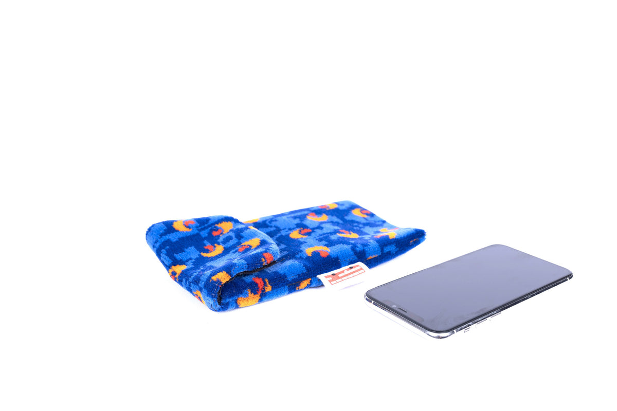 Stagecoach Bus Blue Beachball Moquette Phone & Glasses Case
