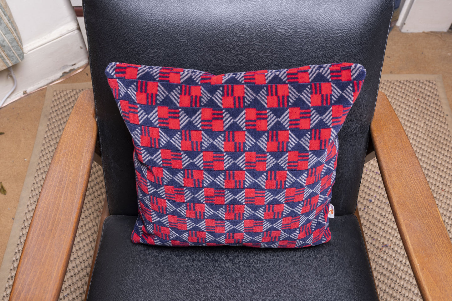 London Underground Central Line 1992 Moquette Cushion