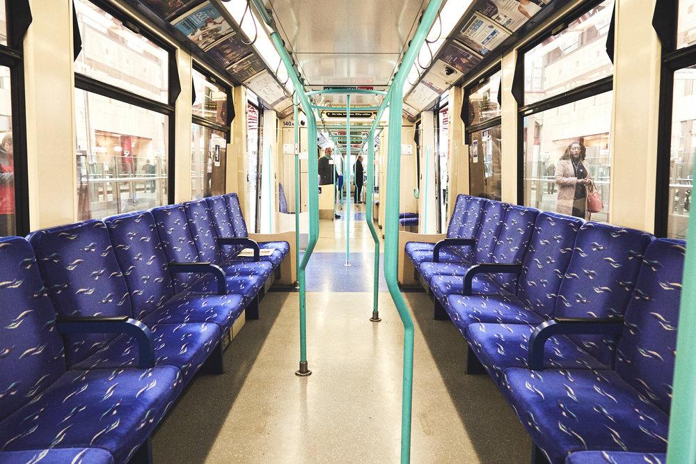 London Transport DLR (Docklands Light Railway) Moquette Cushion