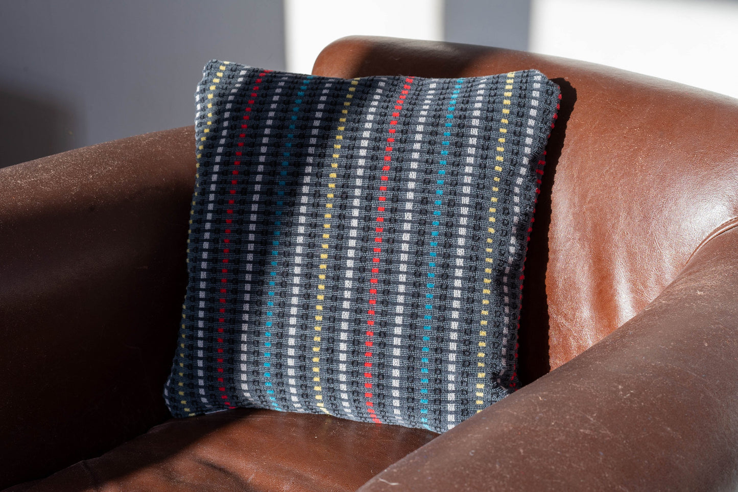 British Rail Trojan Moquette Cushion