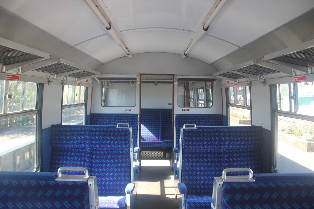 British Rail Network SouthEast Blue Blaze Moquette Cushion