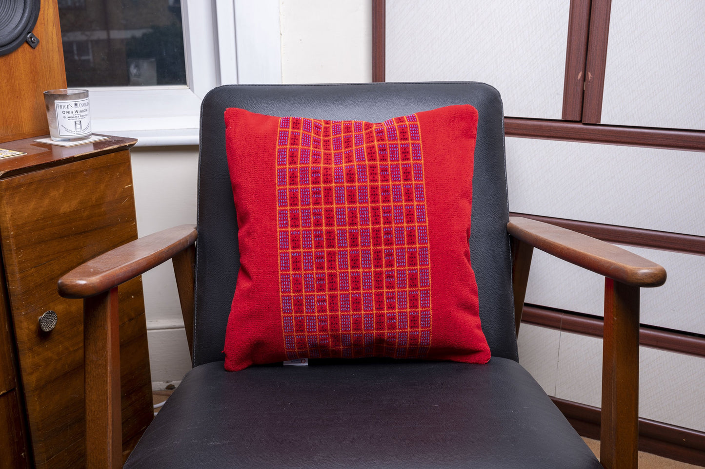 South West Trains 'Timetable' Moquette Cushion