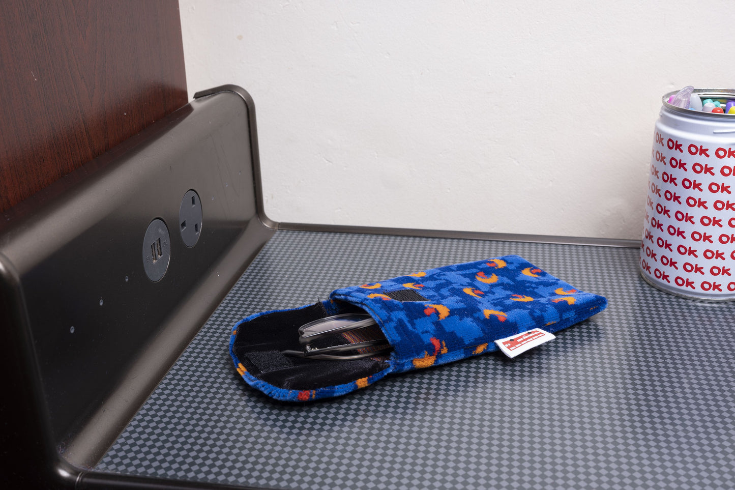Stagecoach Bus Blue Beachball Moquette Phone/Glasses Case