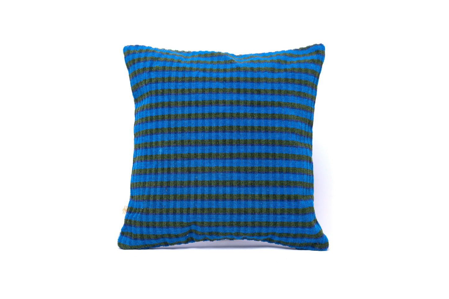 British Rail Bournemouth Blue Moquette Cushion