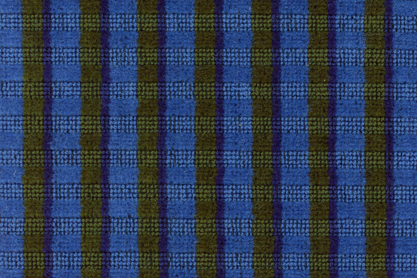 British Rail Bournemouth Blue Moquette Fabric Sold by the Metre