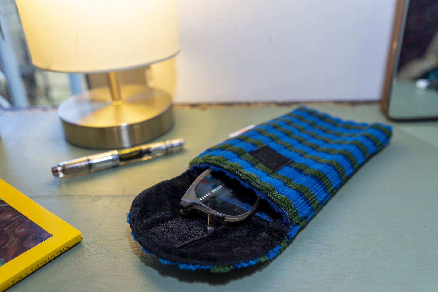 British Rail Bournemouth Blue Moquette Phone/Glasses Case