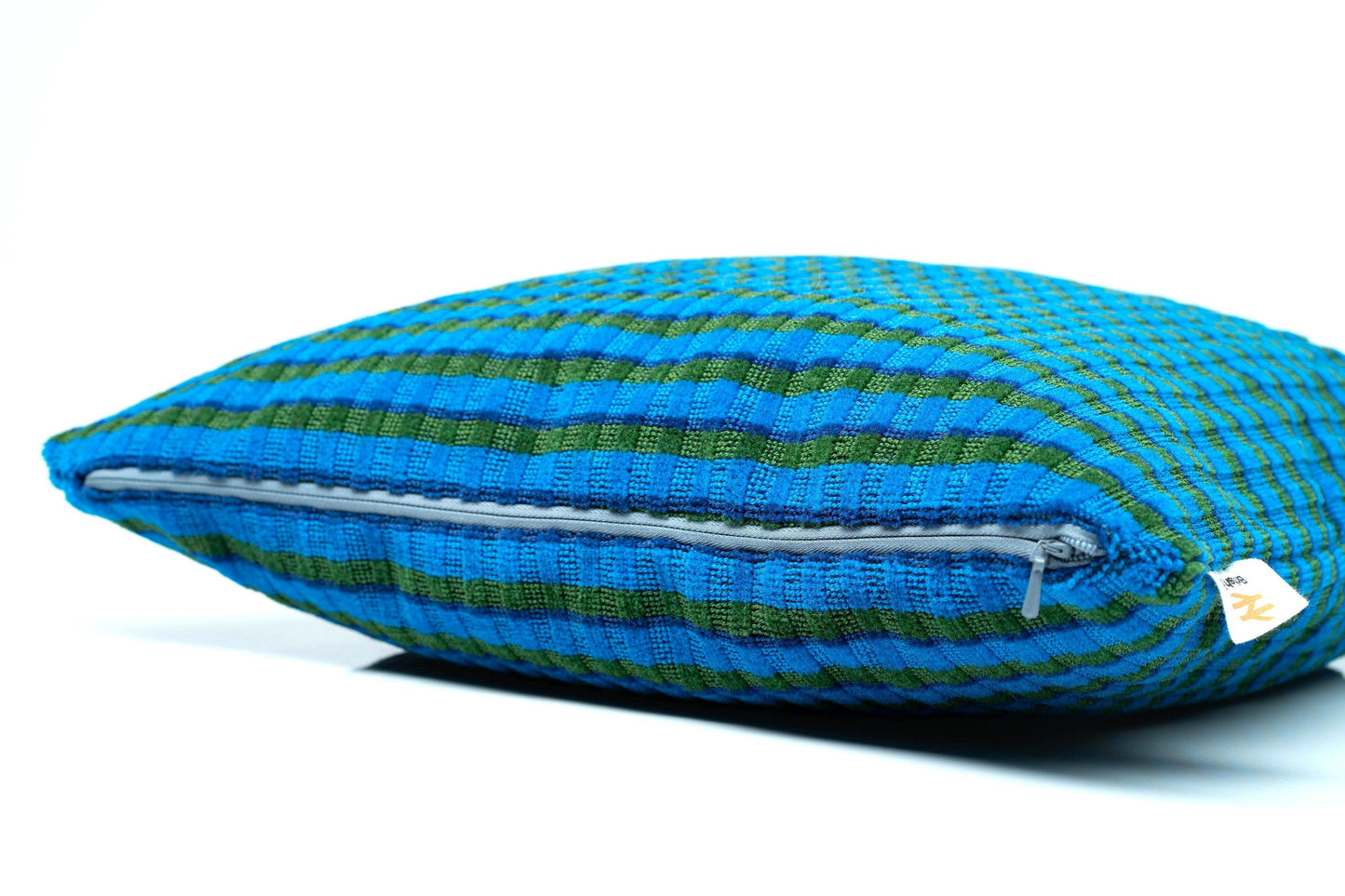 British Rail Bournemouth Blue Moquette Cushion