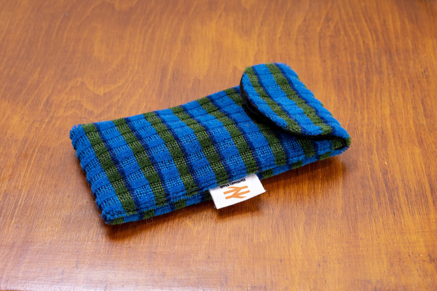 British Rail Bournemouth Blue Moquette Phone/Glasses Case