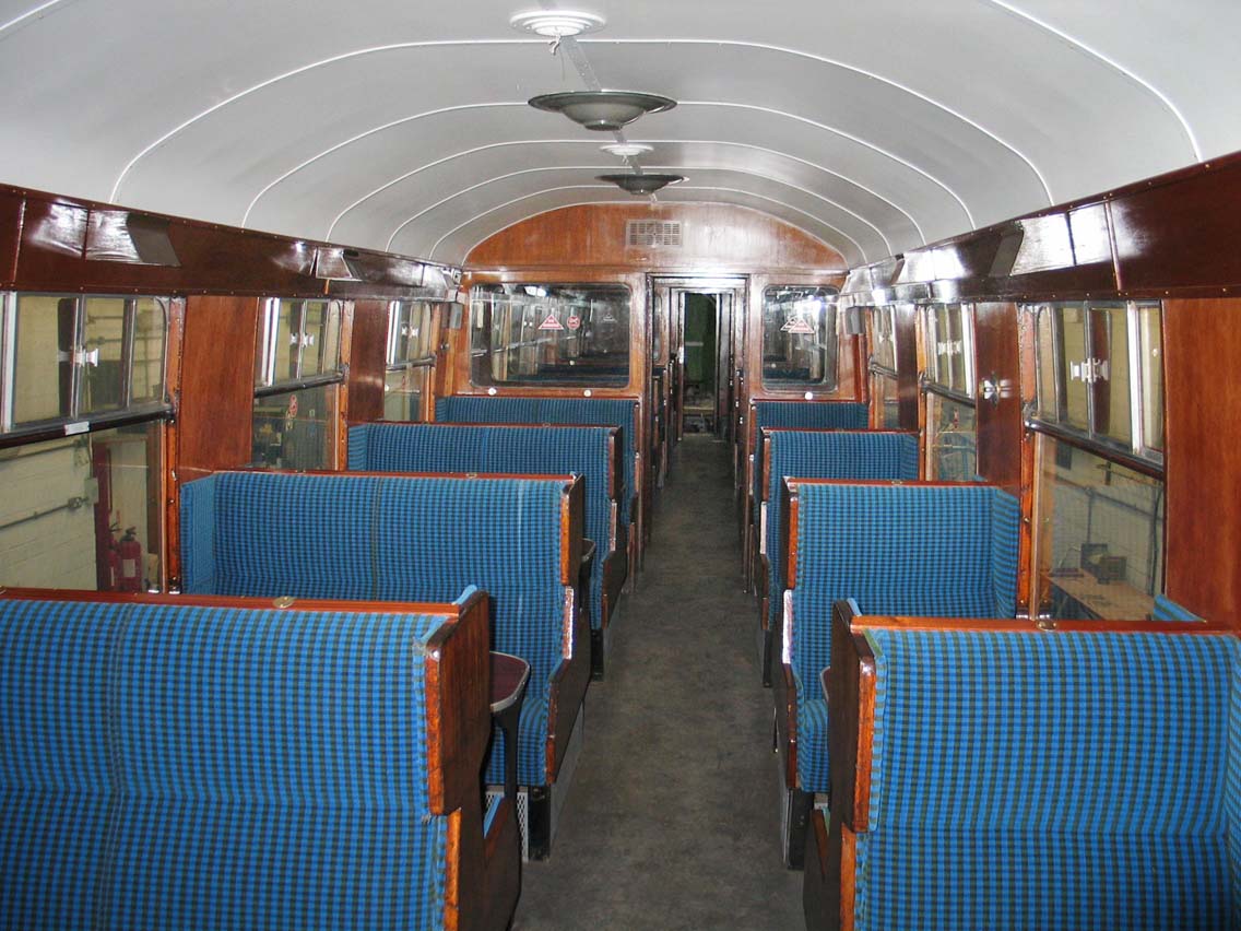 British Rail Bournemouth Blue Moquette Cushion