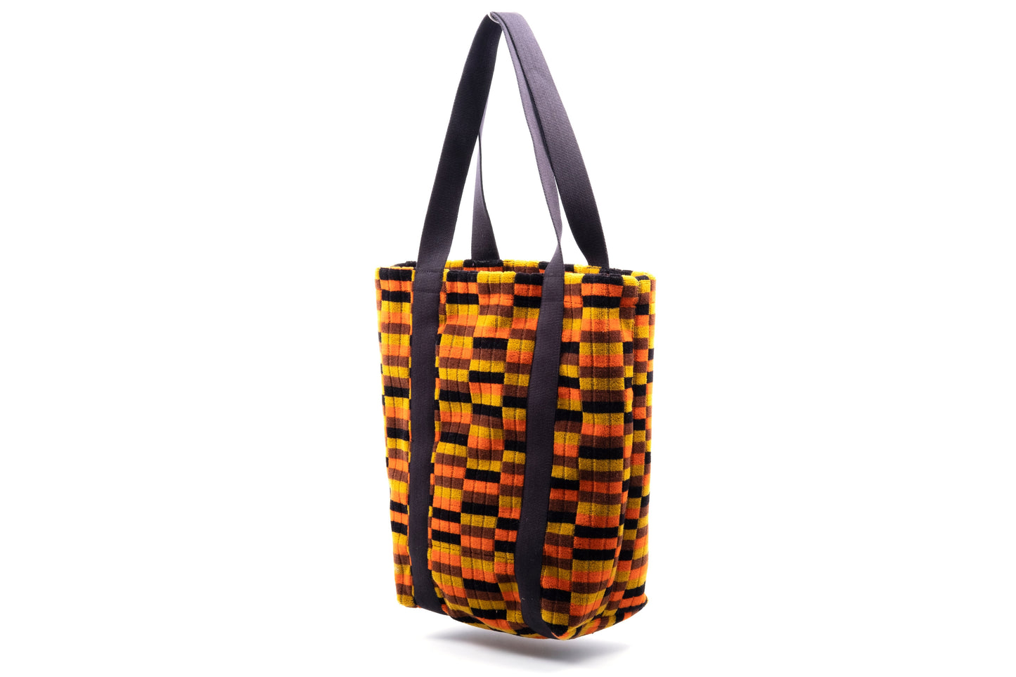 Custom Product using London Transport Bus and Underground (Misha Black) District Line Moquette Fabric