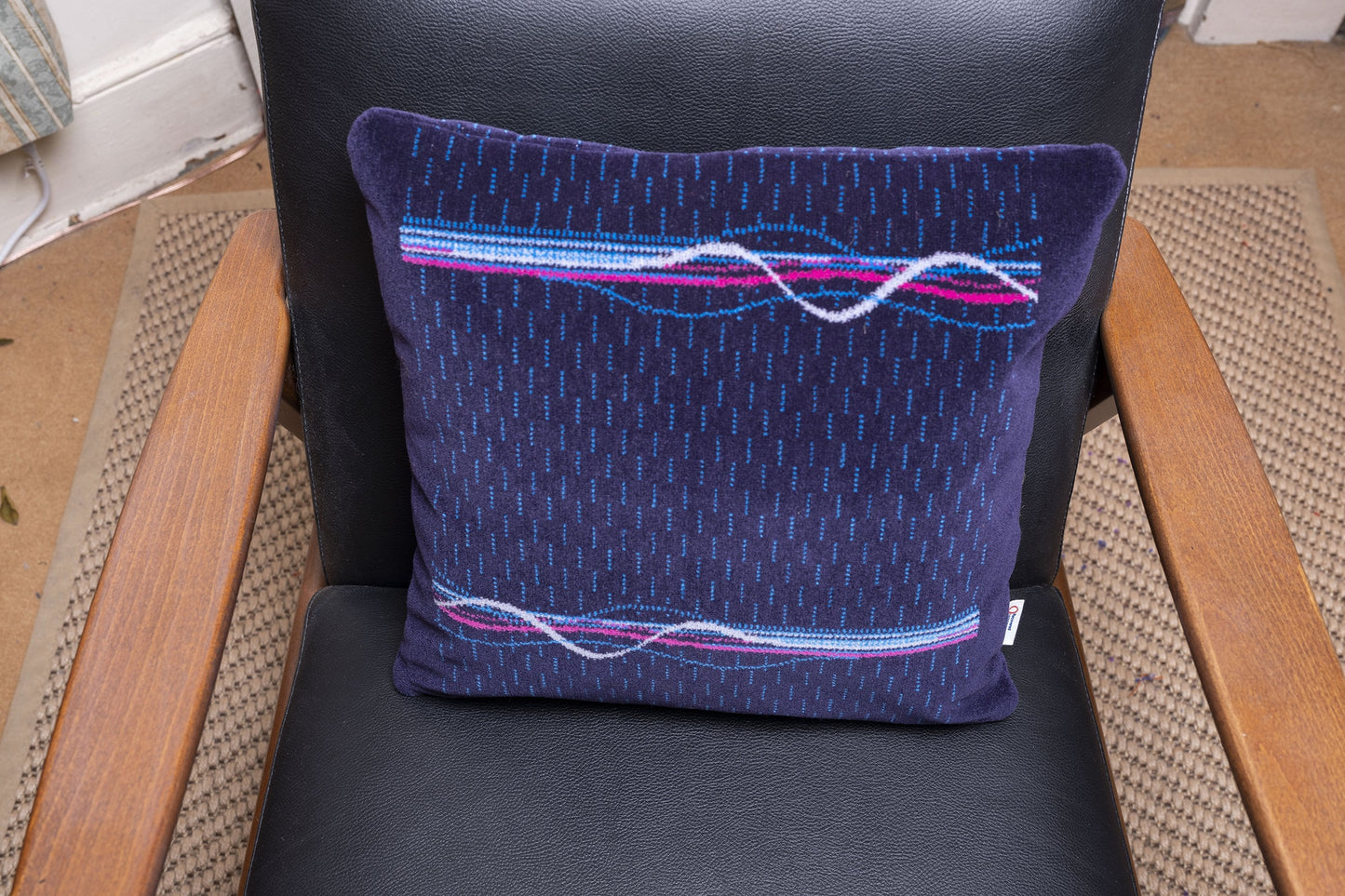First Dynamic Lines Moquette Cushion
