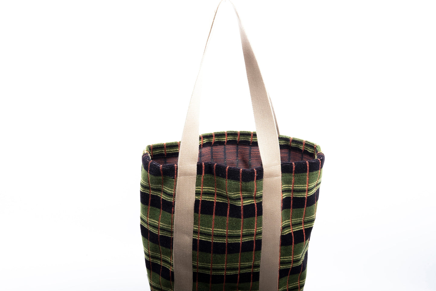 London Bus & London County Green Line (Greenlines) Bus Moquette Tote Bag