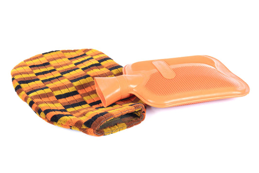 London Underground and Bus (Misha Black) District Line Moquette Hot Water Bottle Cover