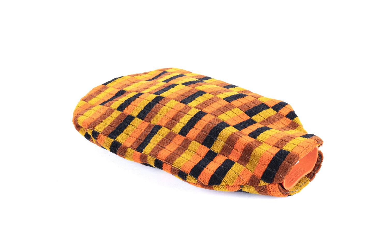 London Underground and Bus (Misha Black) District Line Moquette Hot Water Bottle Cover