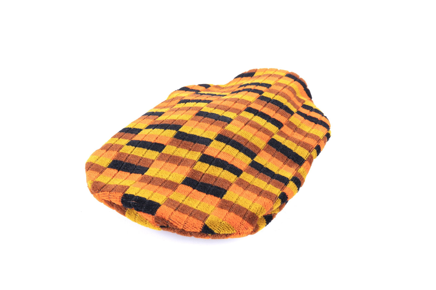 London Underground and Bus (Misha Black) District Line Moquette Hot Water Bottle Cover
